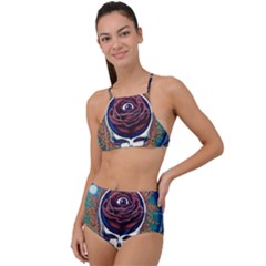 Grateful-dead-ahead-of-their-time High Waist Tankini Set by Sapixe