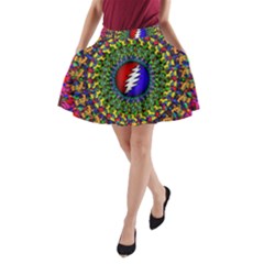 Grateful Dead A-line Pocket Skirt