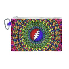 Grateful Dead Canvas Cosmetic Bag (large) by Sapixe