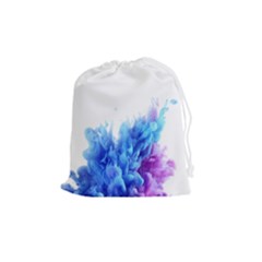 Abstract smoke Drawstring Pouch (Medium)