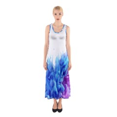 Abstract smoke Sleeveless Maxi Dress