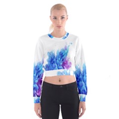 Abstract smoke Cropped Sweatshirt