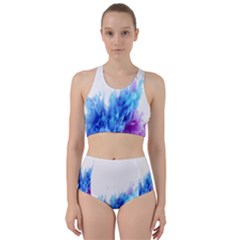 Abstract smoke Racer Back Bikini Set