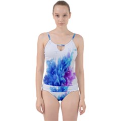 Abstract smoke Cut Out Top Tankini Set