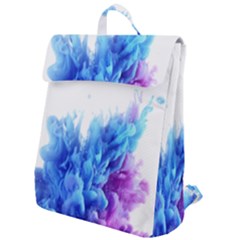 Abstract smoke Flap Top Backpack
