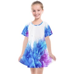 Abstract smoke Kids  Smock Dress