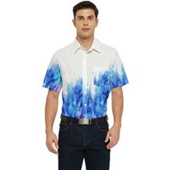 Abstract smoke Men s Short Sleeve Pocket Shirt 