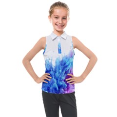 Abstract smoke Kids  Sleeveless Polo Tee