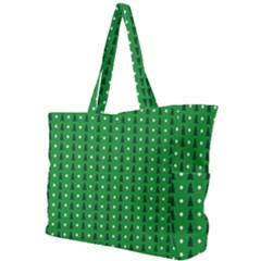 Green Christmas Tree Pattern Background Simple Shoulder Bag