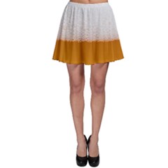 Beer Foam Bubbles Alcohol  Glass Skater Skirt by Amaryn4rt