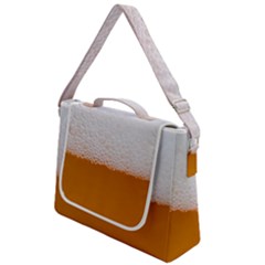 Beer Foam Bubbles Alcohol  Glass Box Up Messenger Bag by Amaryn4rt