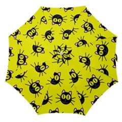 Cats Heads Pattern Design Straight Umbrellas by Amaryn4rt