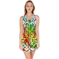 Brain Mind Psychology Idea Hearts Bodycon Dress by Amaryn4rt