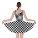 Black And White Checkerboard Background Board Checker Skater Dress View2