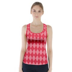 Red Diamonds Racer Back Sports Top by ArtsyWishy