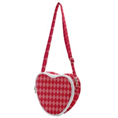 Red Diamonds Heart Shoulder Bag by ArtsyWishy