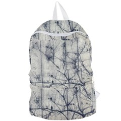 Black And White Botanical Motif Artwork 2 Foldable Lightweight Backpack