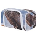 Black Crow Standing At Rock Toiletries Pouch View1