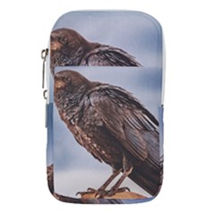 Black Crow Standing At Rock Waist Pouch (small) by dflcprintsclothing