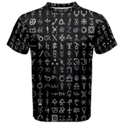 Alchemical Symbols - Collected Inverted Men s Cotton Tee by WetdryvacsLair