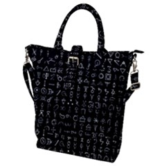 Alchemical Symbols - Collected Inverted Buckle Top Tote Bag by WetdryvacsLair