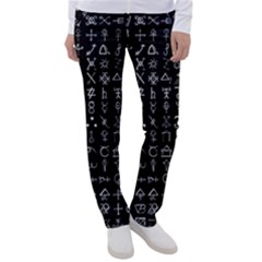 Alchemical Symbols - Collected Inverted Women s Casual Pants