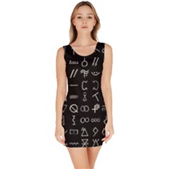 Hobo Signs Collected Inverted Bodycon Dress by WetdryvacsLair