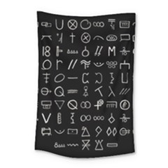 Hobo Signs Collected Inverted Small Tapestry by WetdryvacsLair