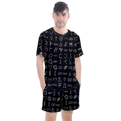 Hobo Signs Collected Inverted Men s Mesh Tee And Shorts Set by WetdryvacsLair
