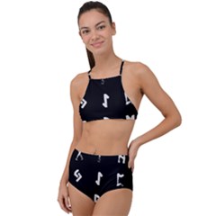 Elder Futhark Rune Set Collected Inverted High Waist Tankini Set by WetdryvacsLair