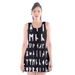 Complete Dalecarlian Rune Set Inverted Scoop Neck Skater Dress by WetdryvacsLair