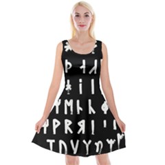 Complete Dalecarlian Rune Set Inverted Reversible Velvet Sleeveless Dress by WetdryvacsLair