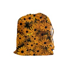 Rudbeckias  Drawstring Pouch (large) by Sobalvarro