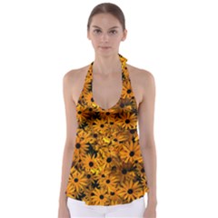 Rudbeckias  Babydoll Tankini Top by Sobalvarro