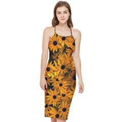 Rudbeckias  Bodycon Cross Back Summer Dress by Sobalvarro