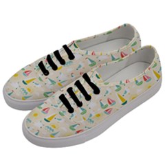 Ships Pattern Love Men s Classic Low Top Sneakers by designsbymallika