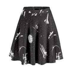 Space Love High Waist Skirt