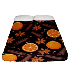 Cinnamom Love Fitted Sheet (queen Size) by designsbymallika