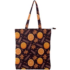 Cinnamom Love Double Zip Up Tote Bag by designsbymallika