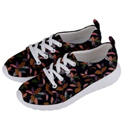 Animal Print Leaves Pattern Women s Lightweight Sports Shoes by designsbymallika