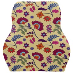 Pretty Ethnic Flowers Car Seat Velour Cushion 