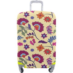 Pretty Ethnic Flowers Luggage Cover (large) by designsbymallika