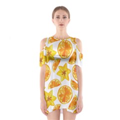 Oranges Love Shoulder Cutout One Piece Dress by designsbymallika