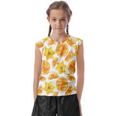 Oranges Love Kids  Raglan Cap Sleeve Tee by designsbymallika