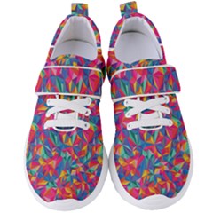 Abstract Boom Pattern Women s Velcro Strap Shoes