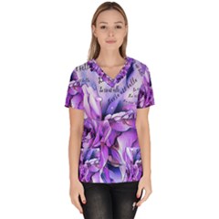 La Vie Est Belle No 2 Women s V-neck Scrub Top