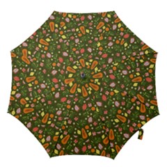 Tropical Fruits Love Hook Handle Umbrellas (small) by designsbymallika