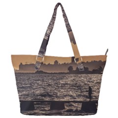 Cityscape Coastal Scene Montevideo Uruguay Full Print Shoulder Bag by dflcprintsclothing