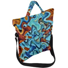 Abstrait Fold Over Handle Tote Bag