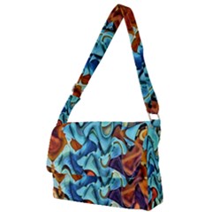 Abstrait Full Print Messenger Bag (l)